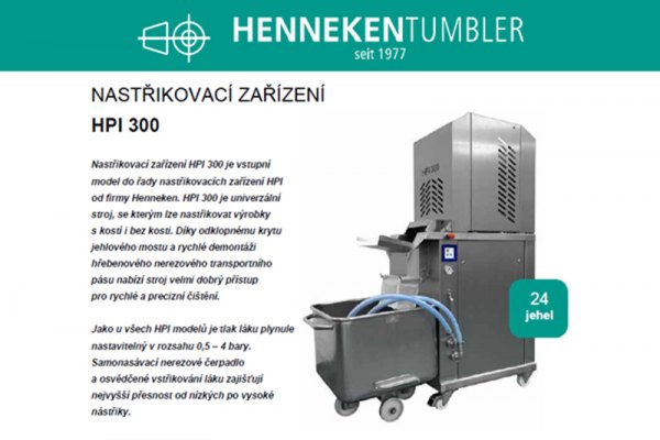 Kompaktní a robustní nastřikovací zařízení Henneken HPI 300